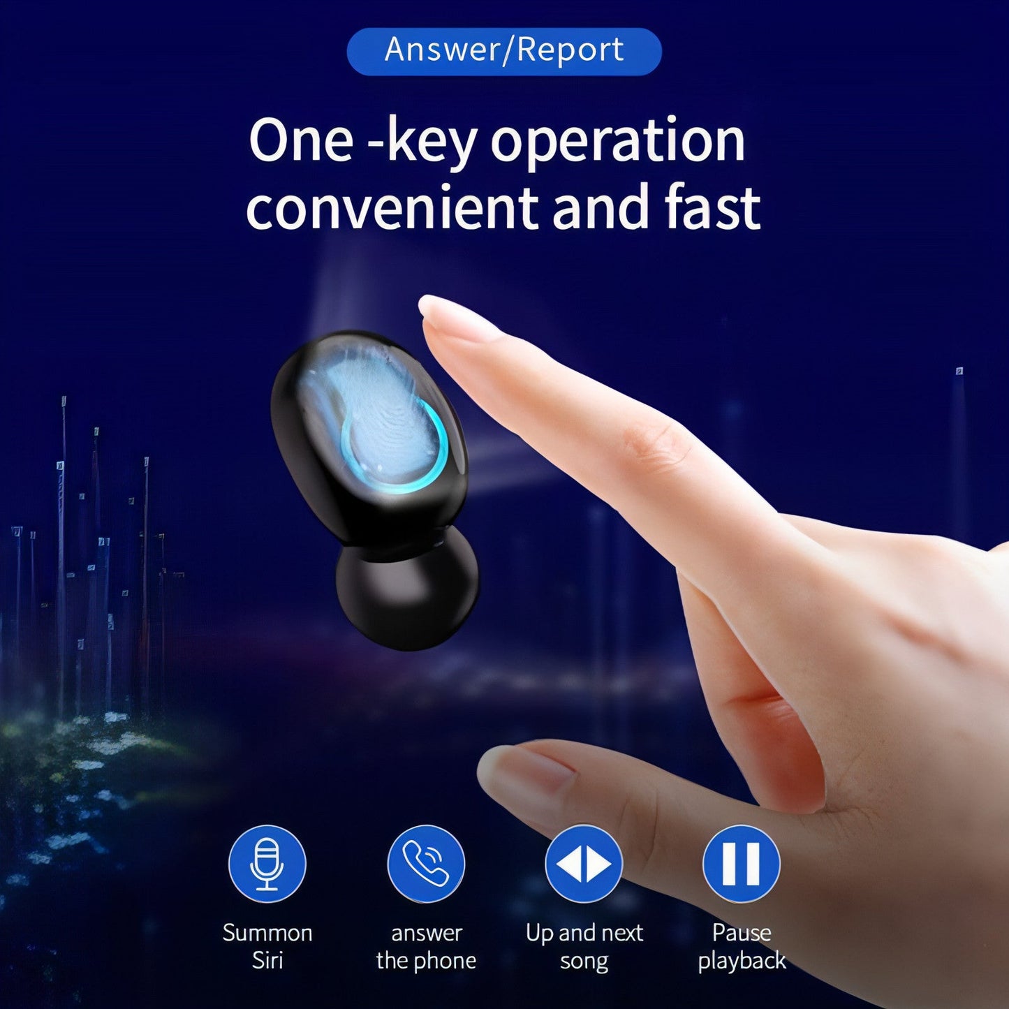 PulseCharge™ TWS Pro – Wireless Headset Digital Display & Power Bank