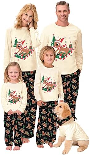 WephuPSho Family Christmas Pjs Matching Sets Baby Christmas Matching Jammies for Adults and Kids Holiday Xmas Sleepwear Set